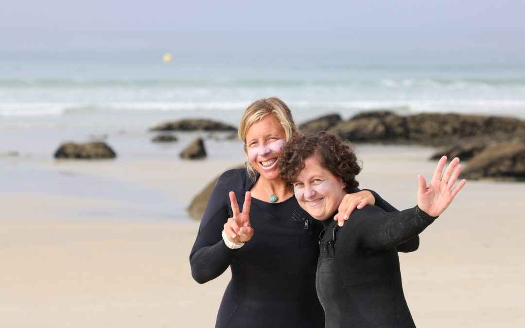 Surfing is possible with breast cancer, the ladies proved it.